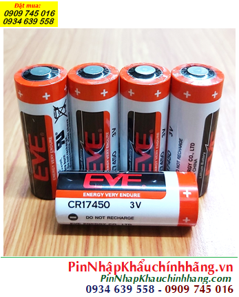 EVE CR17450; Pin nuôi nguồn EVE CR17450 Lithium 3v (17mmx45mm) 4/5A 2200mAh chính hãng 